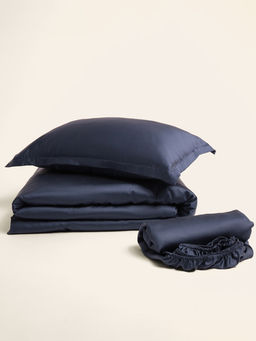 Наволочка SL Home Tencel, 50×70+3 см, синяя, тенсель, эвкалиптовое волокно 100%