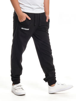 Брюки для мальчика на резинке черные 22-6002 черный