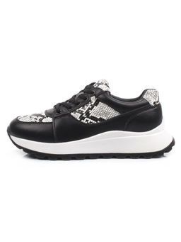 03-A847-10 BLACK Кроссовки женские (натуральная кожа)