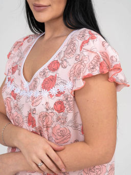 Ночная сорочка женская, цвет оранжевый