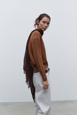 V-NECK KNIT SWEATER - Zara фото 2