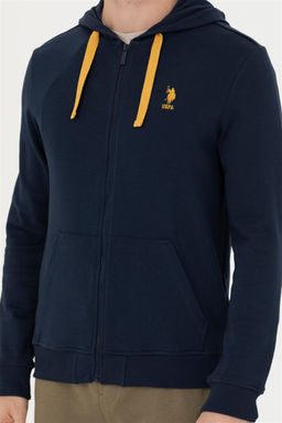 Мужской темно-синий вязаный кардиган - U.s. polo assn фото 13