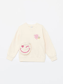 Bisiklet Yaka K?z ?ocuk Sweatshirt