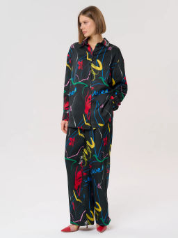 Рубашка женская 12421-33045 multicolor - Eleganzza фото 7