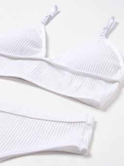 Комплект нижнего белья женский (топ, трусы) Collorista, белый, размер 42-44