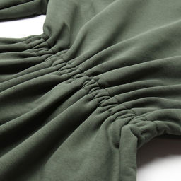 Платье женское короткое с кулиской MINAKU: Casual Collection, зелёное, размер 46, приталенное