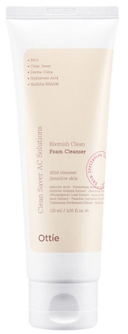 Пенка очищающая для проблемной кожи с салициловой кислотой OTTIE Blemish Clean Foam Cleanser (120 мл