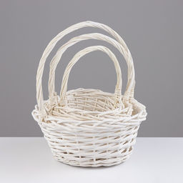 Набор корзин плетёных, 3 шт., 24×12×12/29 см, 19×10×10/25 см, 15×9×9/20 см, ива