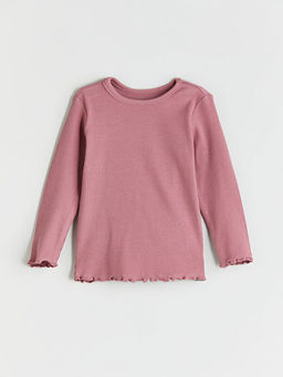 Bisiklet Yaka Bask?l? K?z Bebek Pijama Tak?m 2li