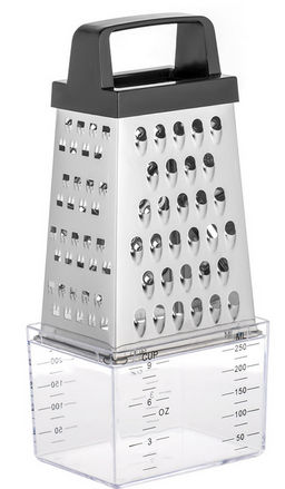 Терка - 4 поверхности, контейнер 250мл, высота 15см LARA (LR07-55)