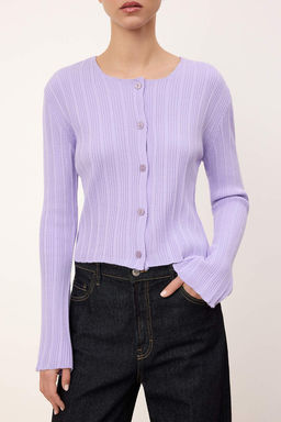 Wardrobe Essentials Lila Ispanyol Kol Triko H?rka TWOAW26HI00268