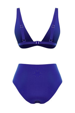 TRENDYOLMILLA Saks Ucgen Yuksek Bel Bikini Tak?m? TBESS25BT00185 фото 12