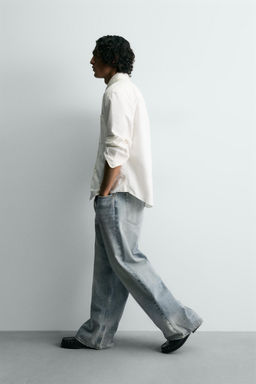 RIPPED BAGGY FIT JEANS - Zara фото 16
