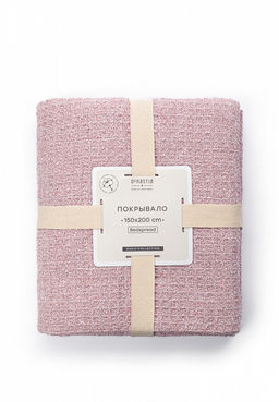 Покрывало вафельное 150x200 розовый Хлопок 100% - Denastia фото 2