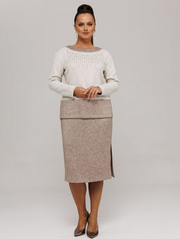 Костюм Galean Style 994 беж с коричневым
