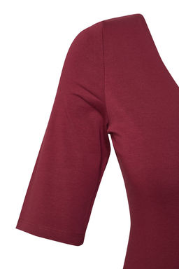 Trendyolmilla Tas Fitted/Vucuda Oturan V Yaka S?rt Dekolteli Esnek Orme Bluz TWOSS25BZ00083 фото 7