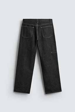 COTTON - LINEN STRAIGHT FIT JEANS - Zara фото 9