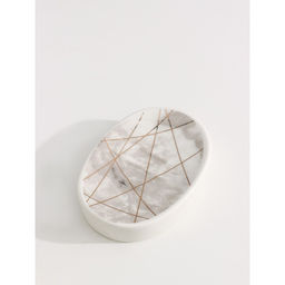 Набор аксессуаров для ванной комнаты Доляна Розовое золото, 3 предмета, мыльница, дозатор для мыла 350 мл, стакан 300 мл фото 5