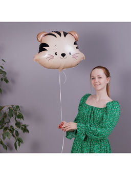 Цена за 2 шт. Воздушный шар фольгированный 21" «Тигр», акварель