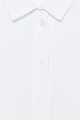 CAMISETA ALGODON 100% BOTONES / blanco - Zara фото 9