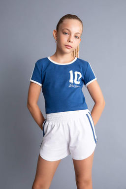 Базовые шорты для девочек - Defacto фото 3