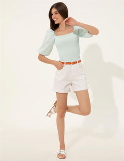 Mavi Balon Kol Bluz - Pierre cardin фото 2