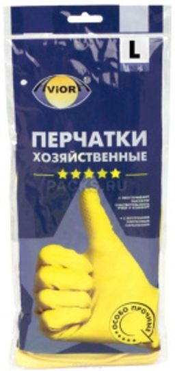 Цена за 12 пар. Резиновые перчатки (аналог Лотос) Aviora L 12/120