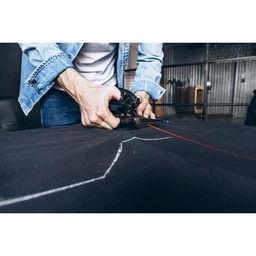 Ножницы закройные, с лазерной указкой, 8", 21 см, чёрные