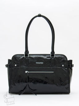 Сумка женская кожаная 8053Q black Polina&Eiterou  фото 2