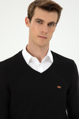 Мужской черный свитер Неожиданная скидка в корзине - U.s. polo assn фото 2