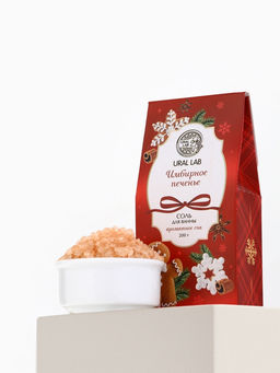 Цена за 2 шт. Соль для ванны, аромат имбирное печенье, 200 г, URAL LAB