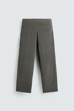 PANTAL?N PLIEGUES TEXTURA IRREGULAR / Gris Antracita - Zara фото 8