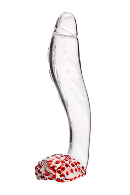 Нереалистичный фаллоимитатор Sexus Glass, стекло, прозрачный, 17,5 см  фото 2