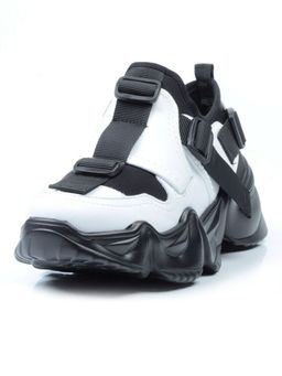 05-FDG103-2P WHITE/BLACK Кроссовки женские (натуральная кожа, текстиль) - No name фото 6