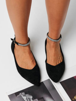 Балетки жен., черный, рем, э/з - SOFIT фото 2