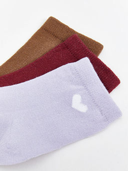 Bask?l? K?z Bebek Soket ?orap 3l? - Waikiki фото 3