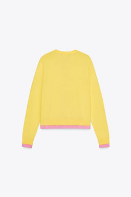 COLOUR BLOCK KNIT CARDIGAN - Zara фото 5