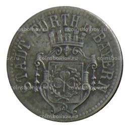 10 пфеннигов 1917 года Германия Нотгельд Фюрт