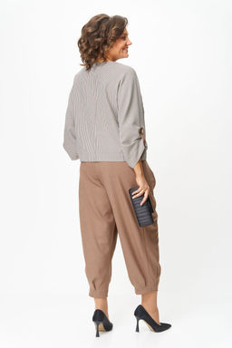 Костюм Michel Chic 1436/1 бежевый, клетка фото 2