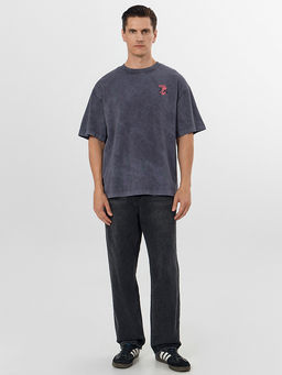 Футболка мужская серая с надписью Brave year - Mark formelle фото 3