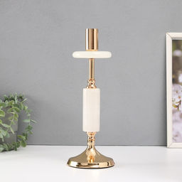 Металлический подсвечник на 1 свечу «Нурулла», d=3 см, 10.5×10.5×31 см