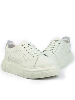 05-DXT51-5 LT. GREEN Кроссовки женские (натуральная кожа)