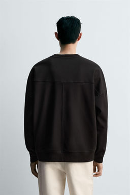 SUDADERA CROPPED FIT INTERLOCK / Verdoso - Zara фото 10
