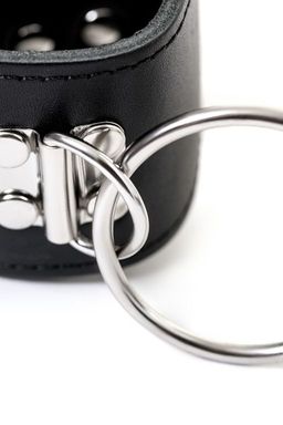 Комплект бондажный TOYFA Theatre, кожа-металл, черный  фото 7