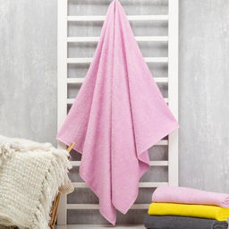 Полотенце махровое «Экономь и Я», 70×130 см, хлопок 100%, розовое
