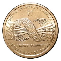 1 доллар 2010 года Сакагавея Стрелы D