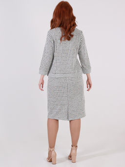 Серое базовое платье для работы - Almond фото 4