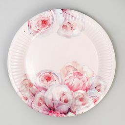 Набор бумажной посуды Нежные пионы - Страна карнавалия фото 3
