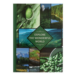 Ежедневник недатированный А5, 80 листов, твёрдая обложка, глянцевая ламинация, «ПРИРОДА. Коллаж», блок офсет