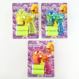 Генератор-пистолет мыльных пузырей «Утка», прозрачный, МИКС